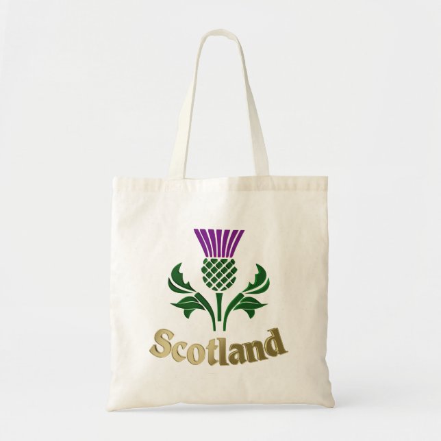 Scottish emblem thistle tote bag (Front)