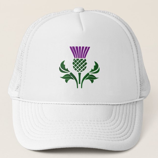 Scottish emblem thistle trucker hat (Front)
