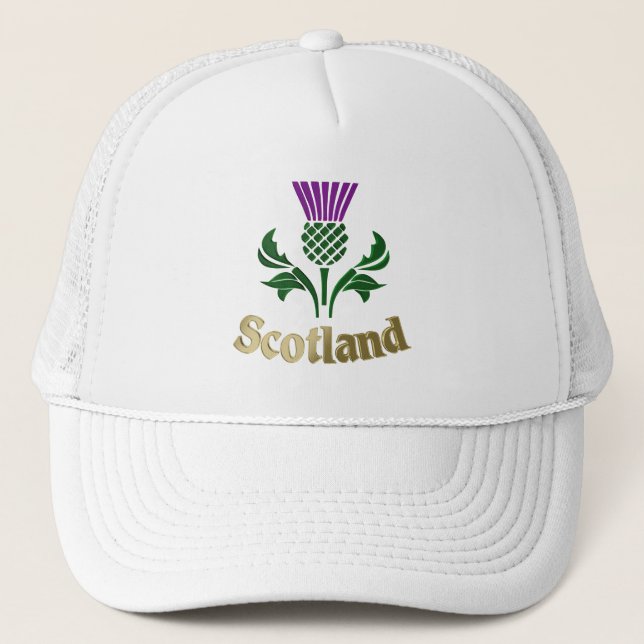 Scottish emblem thistle trucker hat (Front)