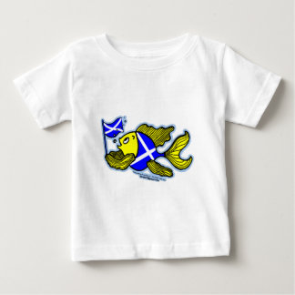 Scottish Fish with Scottish Flag Patriotic Baby T-Shirt