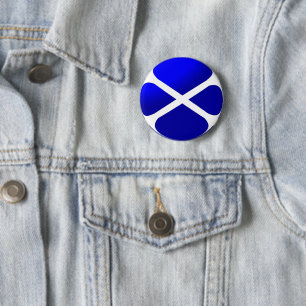 Scottish Flag 6 Cm Round Badge