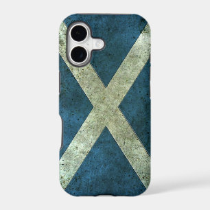 Scottish Flag Aged Steel Effect