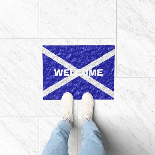 Scottish Flag Design Doormat (Indoor)