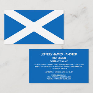 Scottish Flag, Flag of Scotland Business Card