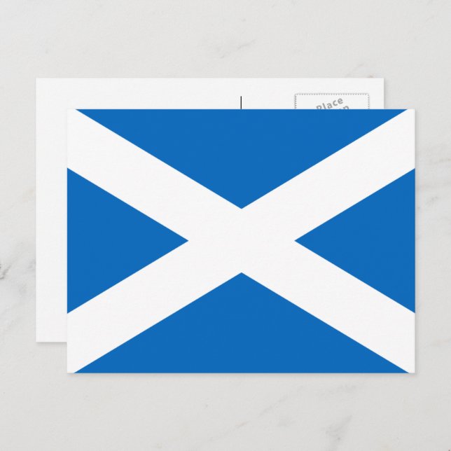 Scottish Flag, Flag of Scotland Postcard (Front/Back)