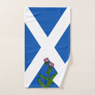 Scottish flag hand towel