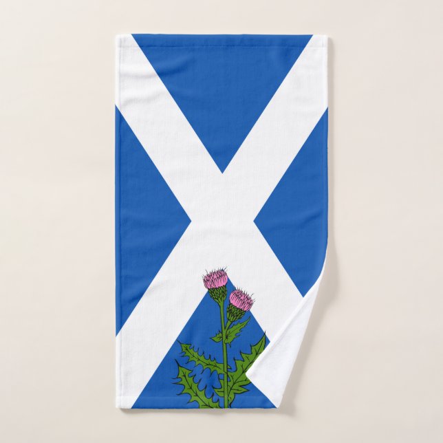Scottish flag hand towel (Hand Towel)