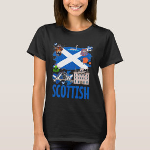 Scottish Flag Idea For Kids & Scottish Flag Highla T-Shirt