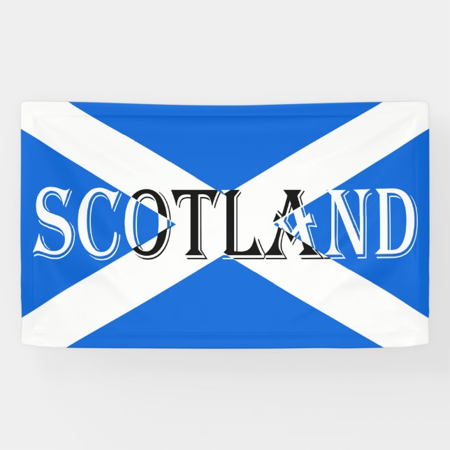 Scottish Flag inverted bnrcnt Banner (Horizontal)