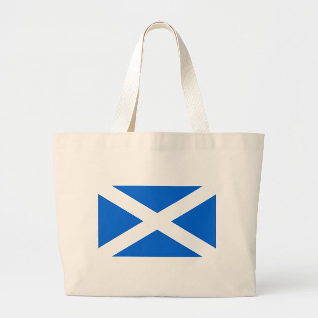 Scottish flag jtcnt large tote bag (Front)