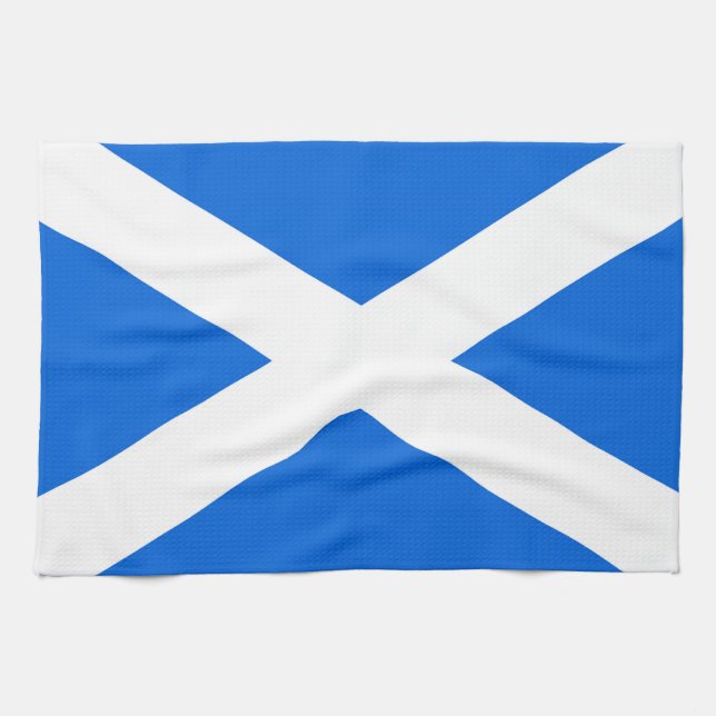 Scottish Flag ktcnt Tea Towel (Horizontal)