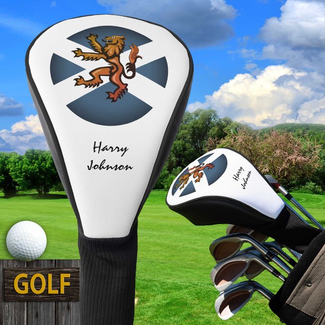Scottish Flag, Lion & Monogrammed Golf Clubs Cover (Creator Uploaded)