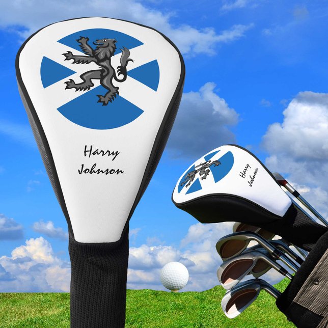 Scottish Flag, Lion & Monogrammed Golf Clubs Cover (Creator Uploaded)