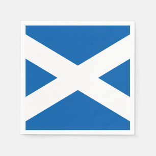 Scottish flag napkin