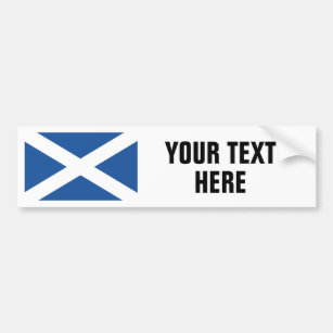 Scottish flag of Scotland custom bumper stickers