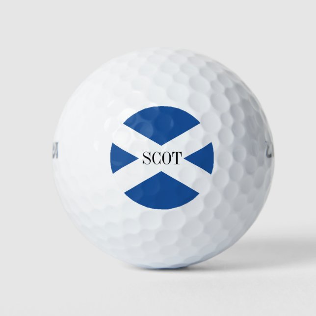 Scottish flag of Scotland custom Wilson 500 Golf Balls (Front)