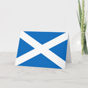 Scottish Flag of Scotland Saint Andrew’s Cross Card