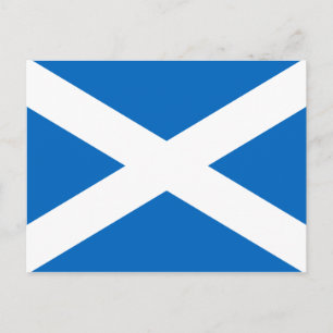Scottish Flag of Scotland Saint Andrew’s Cross Sal Postcard