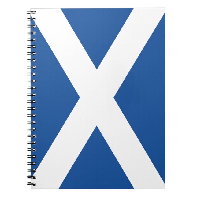 Scottish flag of Scotland spiral notebook journal (Front)