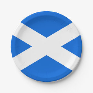 Scottish Flag ppt Paper Plate
