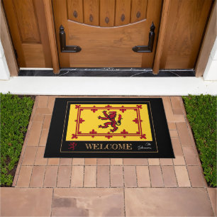 Scottish Flag & Rampant, Scotland house / patriots Doormat