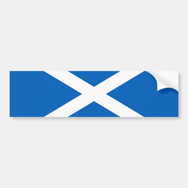 Scottish Flag (Saltire) (Scotland Flag) Bumper Sticker (Front)