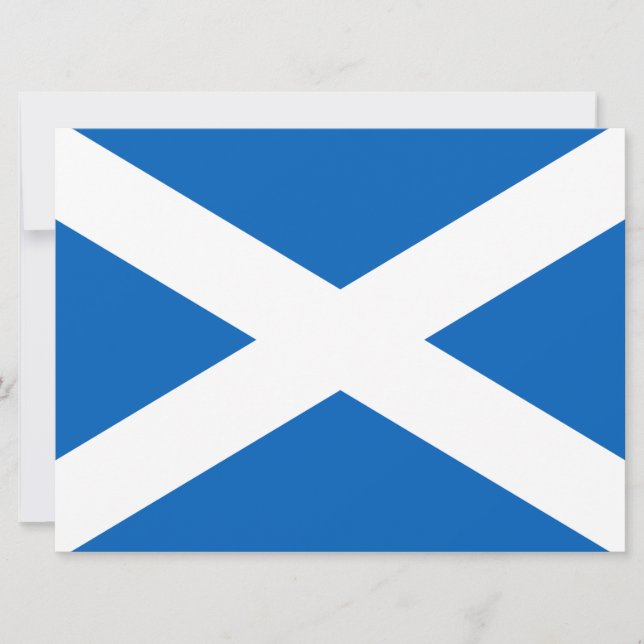 Scottish Flag (Saltire) (Scotland Flag) Card (Front)