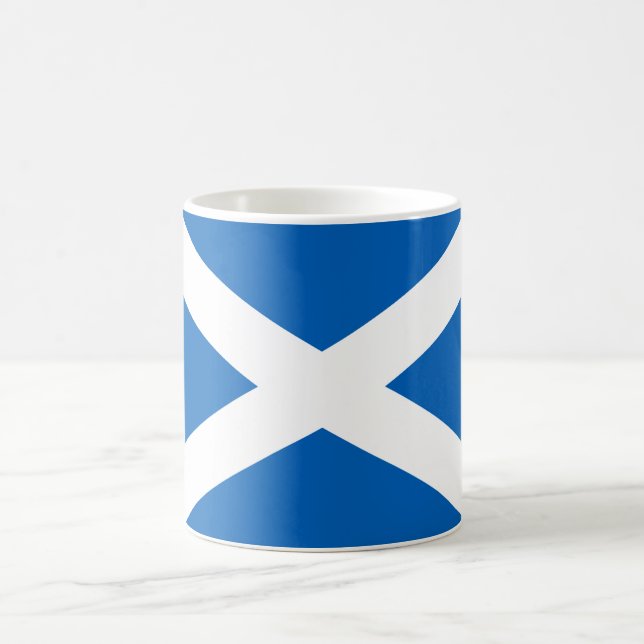 Scottish Flag (Saltire) (Scotland Flag) Coffee Mug (Center)