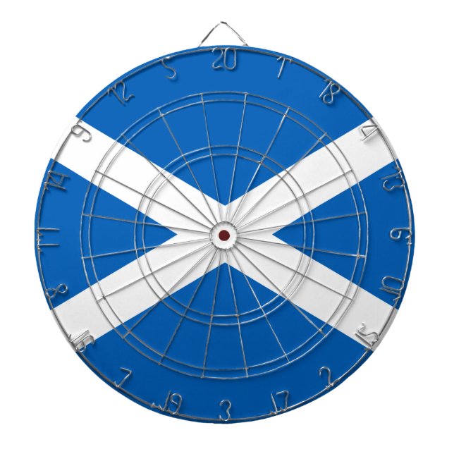 Scottish Flag (Saltire) (Scotland Flag) Dartboard (Front)