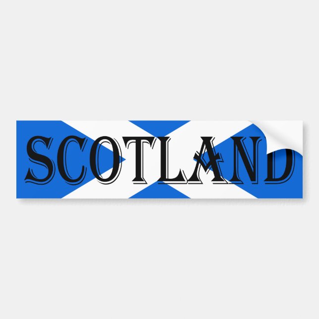 Scottish Flag Scotland bscnt Bumper Sticker (Front)