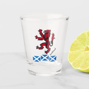 Scottish Flag & Scotland country patriot / sports Shot Glass