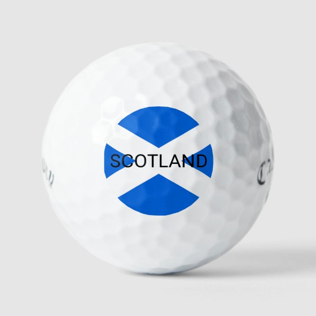 Scottish Flag Scotland css gbcnt Golf Balls (Front)