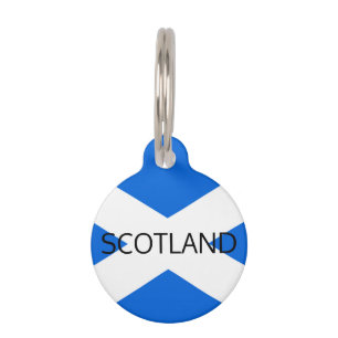 Scottish Flag Scotland Customisable ptcnt Pet Tag