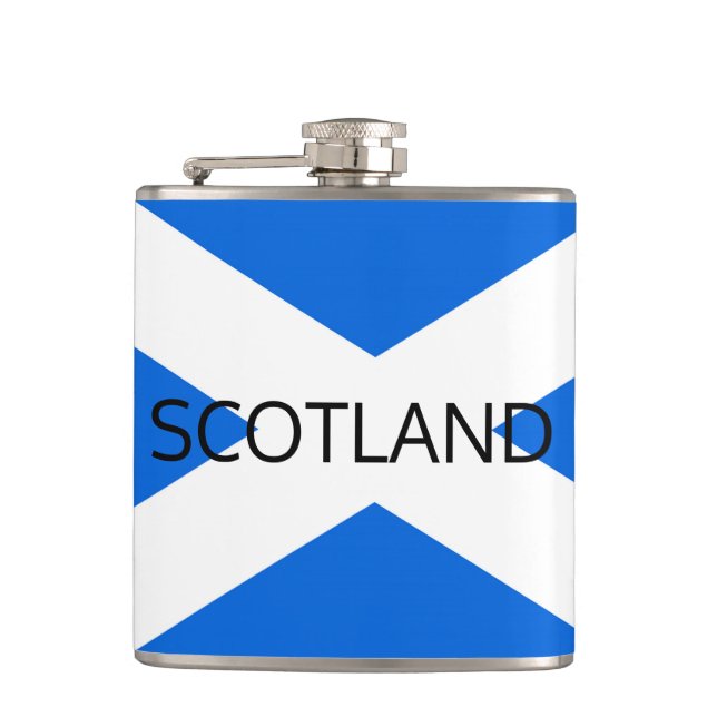 Scottish Flag Scotland flcnt Hip Flask (Front)