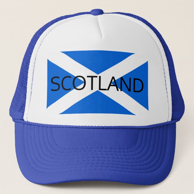 Scottish Flag Scotland hatcn Trucker Hat (Front)