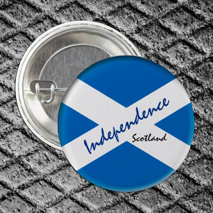 Scottish flag & Scotland - independent /sport fans 3 Cm Round Badge