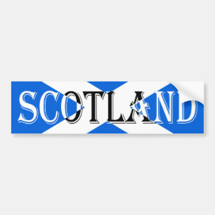 Scottish Flag Scotland Inverted bscnt Bumper Sticker