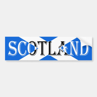 Scottish Flag Scotland Inverted bst Bumper Sticker