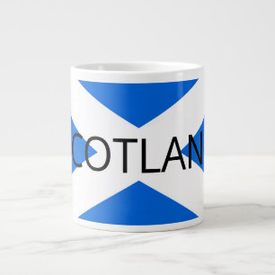 Scottish Flag Scotland mugcnt Large Coffee Mug