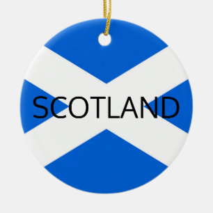 Scottish Flag Scotland orncnt Ceramic Ornament