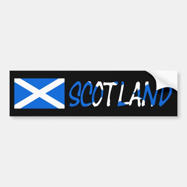 Scottish Flag Scotland Overlay bscnt Bumper Sticker (Front)