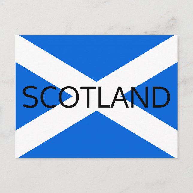 Scottish Flag Scotland pccnt Postcard (Front)