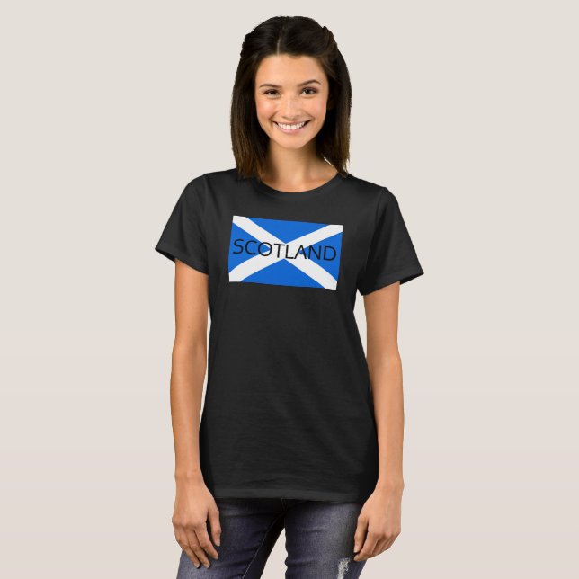 Scottish Flag Scotland wccnt T-Shirt (Front Full)