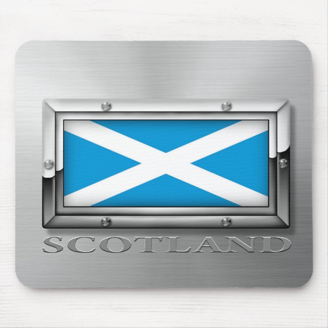 Scottish Flag (Steel) Mouse Pad (Front)