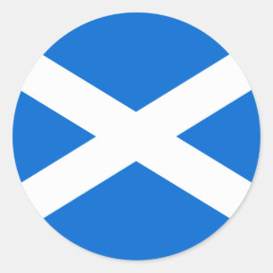 Scottish Flag T-shirts and Gifts Classic Round Sticker