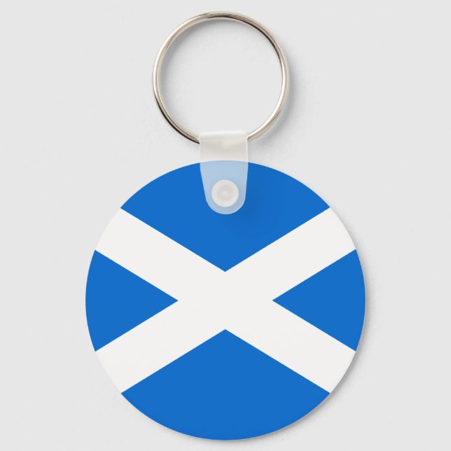 Scottish Flag T-shirts and Gifts Key Ring (Front)