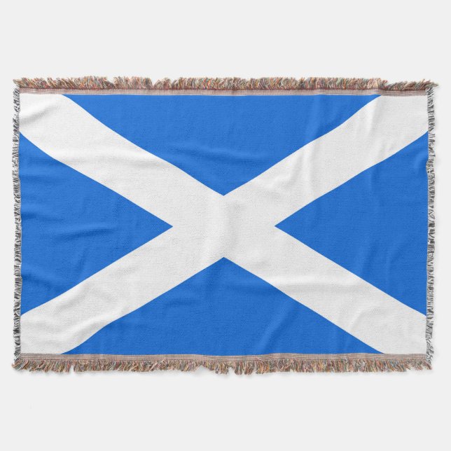 Scottish Flag tbcnt Throw Blanket (Front)