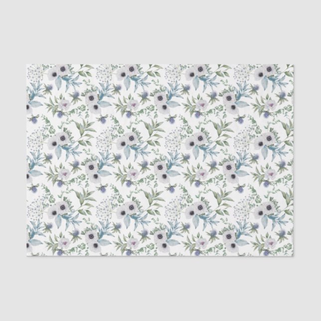 Scottish Floral and Tartan Series Design 18 Tissue Paper (Front)