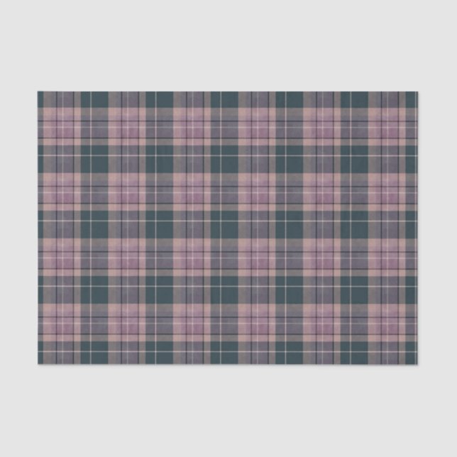 Scottish Floral and Tartan Series Design 35 Tissue Paper (Front)