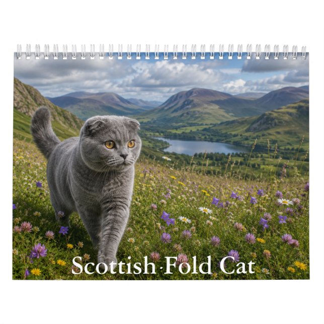 Scottish Fold Cat Calendar  (Cover)
